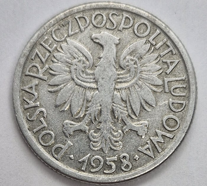 Moneta 2 złote Jagody 1958 stan 3