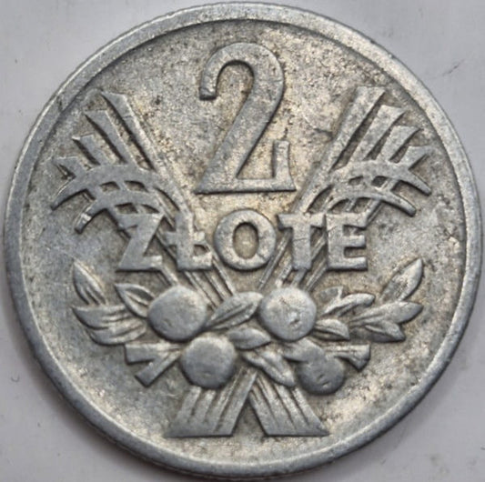 Moneta 2 złote Jagody 1960 r. stan 3/4