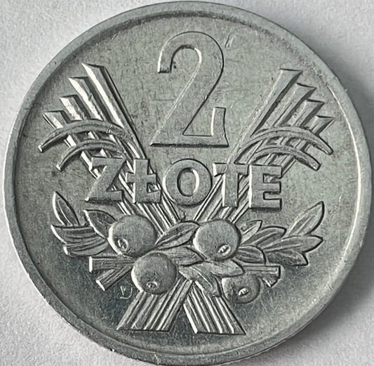 Moneta 2 złote Jagody 1973 stan 2