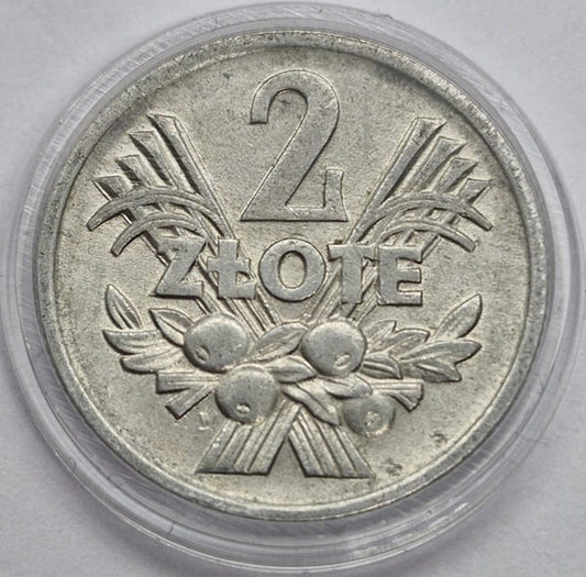 Moneta 2 złote Jagody 1974 stan 2