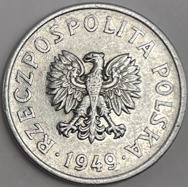 Moneta 20 groszy 1949 r. stan 3
