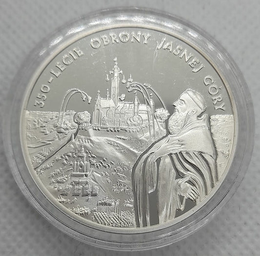 Moneta 20 zł 350-lecie obrony Jasnej Góry 2005 r.