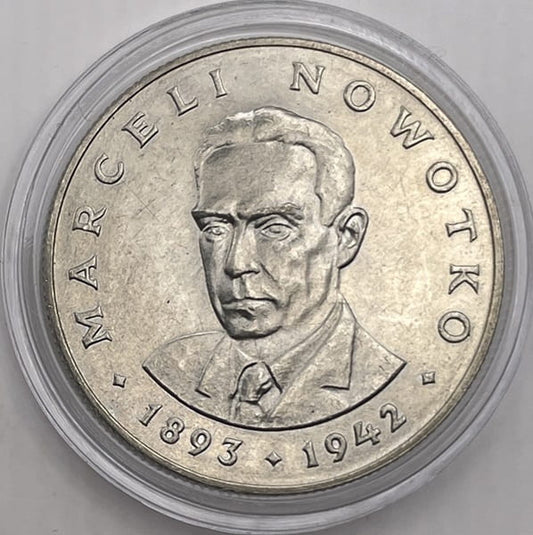 Moneta 20 zł Marceli Nowotko 1983 bardzo rzadki