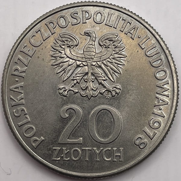 Moneta 20 zł Maria Konopnicka 1978