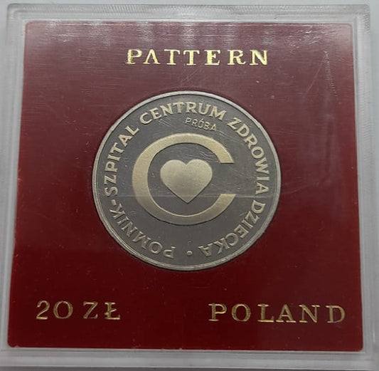 Moneta 20 zł Pomnik Szpital Centrum Zdrowia Dziecka PRÓBA 1979 r.