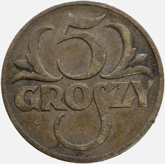 Moneta 5 groszy 1938