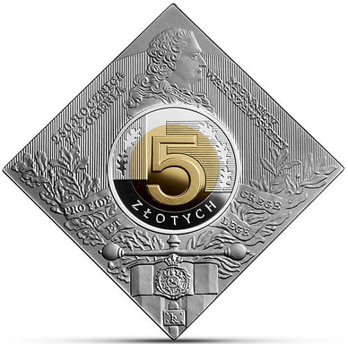 Moneta 5 zł 250 rocznica założenia Mennicy Warszawskiej 2016