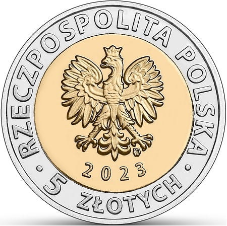 Moneta 5 zł kanał żeglugowy przez Mierzeję Wiślaną 2023