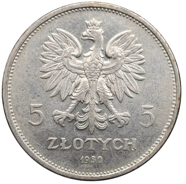 Moneta 5 złotych Sztandar 1930