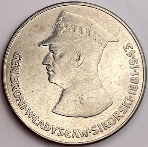 Moneta 50 zł Władysław Sikorski 1981