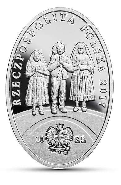 Moneta 10 zł 100-lecie objawień Fatimskich 2017