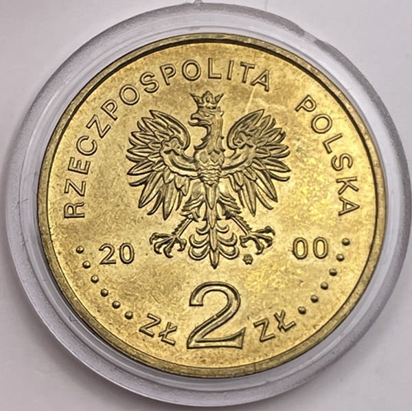 Moneta 2 zł 1000-lecie zjazdu w Gnieźnie 2000