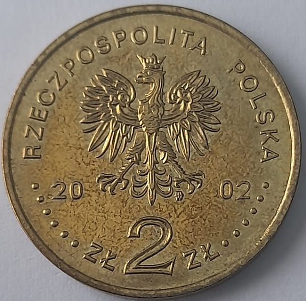Moneta 2 zł August II Mocny 2002