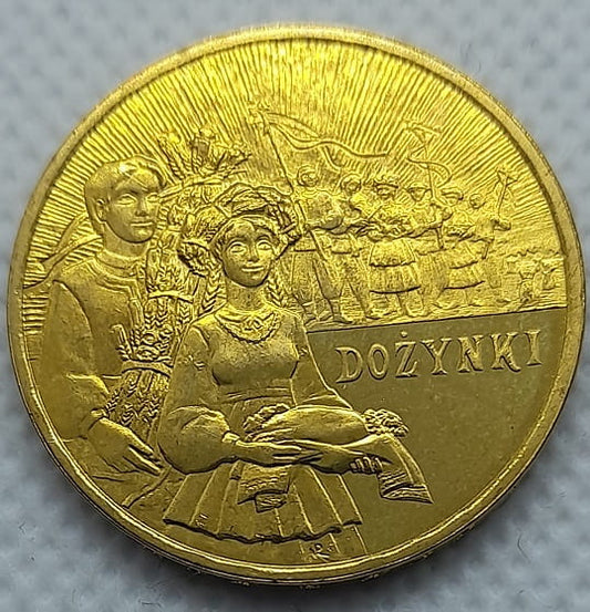Moneta 2 zł Dożynki 2004