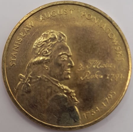 Moneta 2 zł Stanisław August Poniatowski 2005