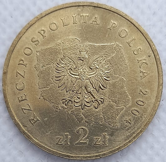 Moneta 2 zł Województwo Dolnośląskie 2004