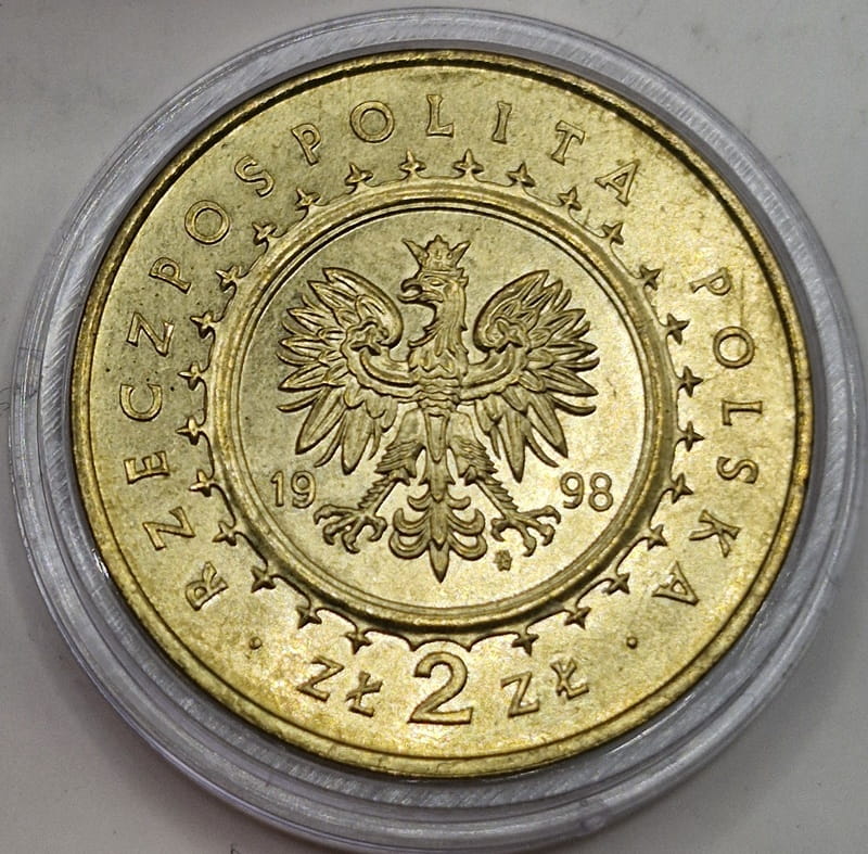 Moneta 2 zł Zamek w Kórniku 1998