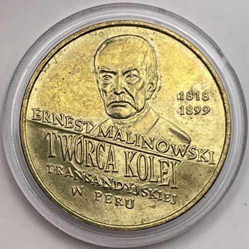 Moneta 2 zł Ernest Malinowski 1999