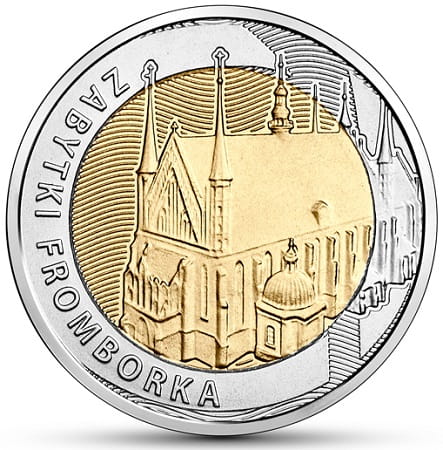 Moneta 5 zł Zabytki Fromborka 2019