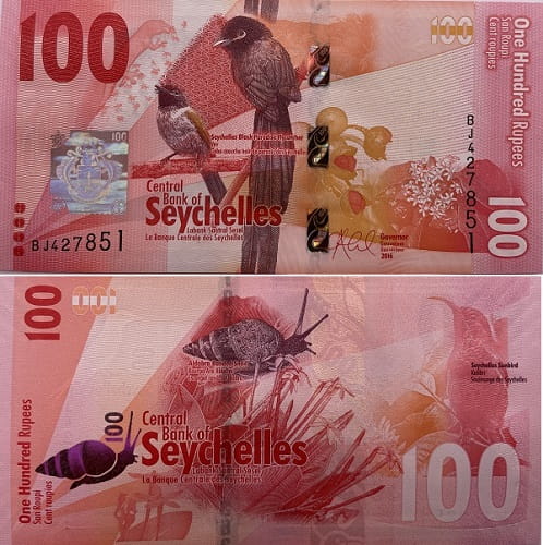 Seszele banknot 100 rupii UNC