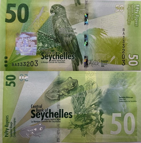 Seszele banknot 50 rupii UNC