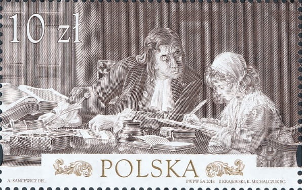 Znaczek 460 lat Poczty Polskiej Blok 2018