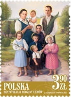 Znaczki Beatyfikacja rodziny Ulmów Arkusz 2023 5339
