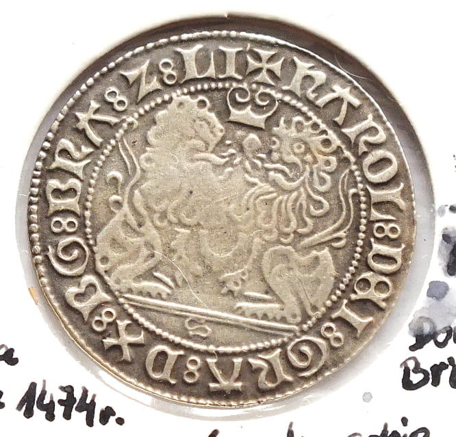 Double Briquet 1474 Burgundia Karol Śmiały