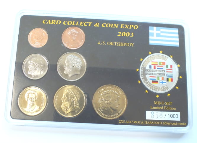 Set Grecja + medal srebrny .999