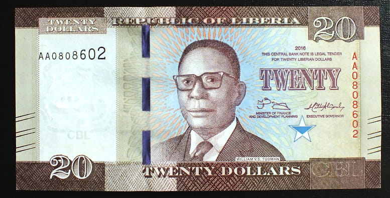 20 Dolarów - Liberia 2016 r.