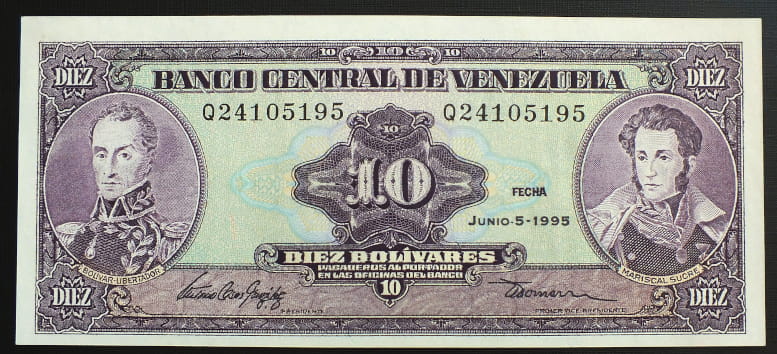 10 Bolivares - Wenezuela 1986 r.