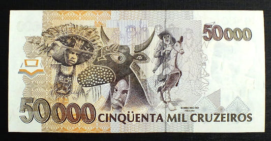 50000 Cruzeiros - Brazylia 1992 r.