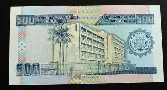 500 francs - Burundi