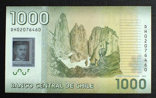1000 Pesos - Chile r. 2010
