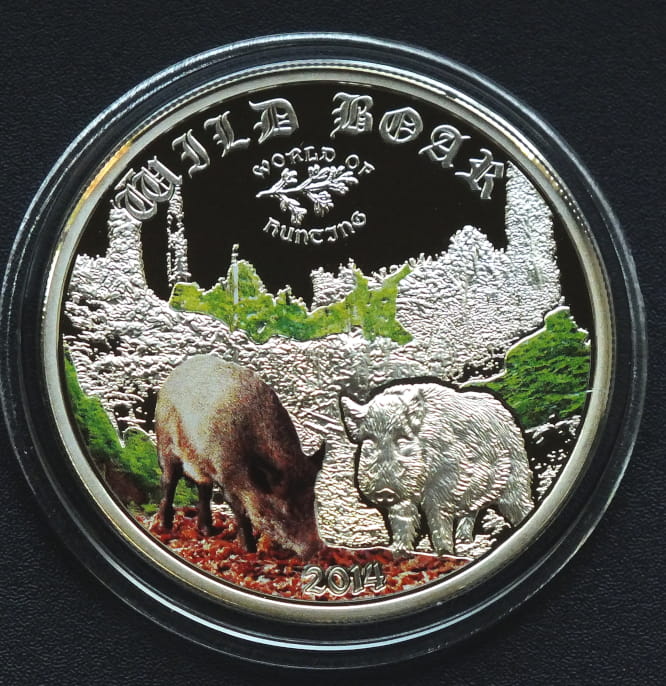 2 dolary Dzik - Wild Boat - 1/2 OZ Cook Islands 2014 r.