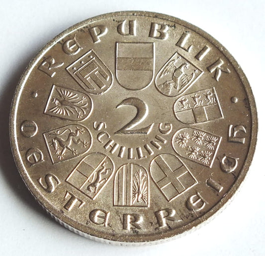 2 Schillingi Franc Schubert 1928
