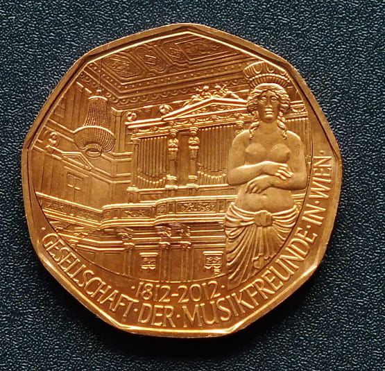 5 euro 200th Anniversary of Society of Music Lovers - Austria