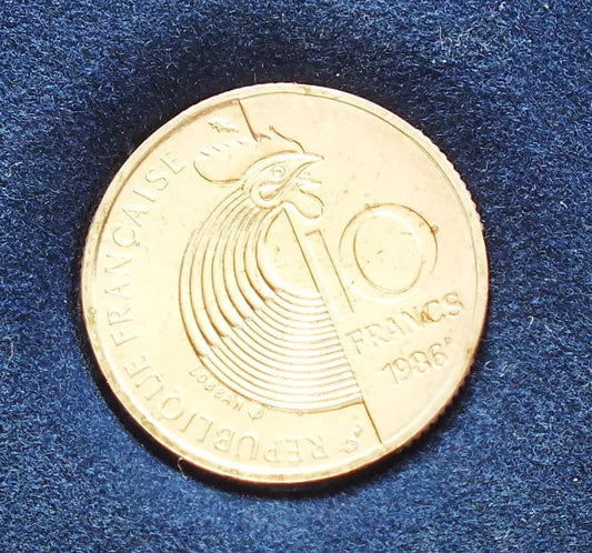 10 franków Schuman 1986 AG