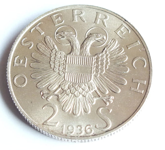 2 Schillingi Prinz Eugen von Savoyen 1936
