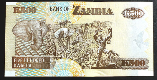 500 Kwacha - Zambia 1992 r.