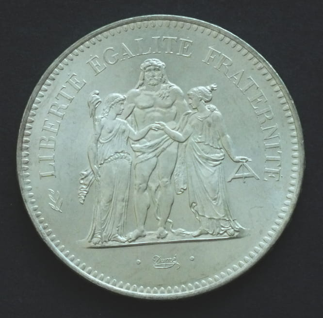 50 Franków Herkules 1975 30 g AG .900