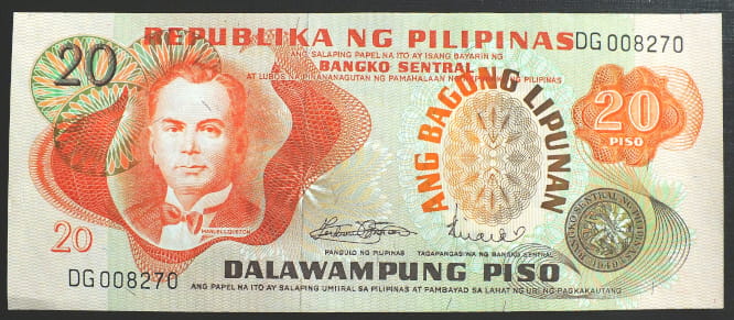 20 Piso - Filipiny 1970 r.