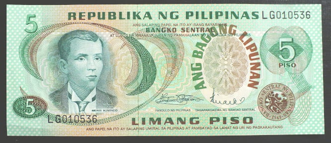 5 Piso - Filipiny 1978 r.