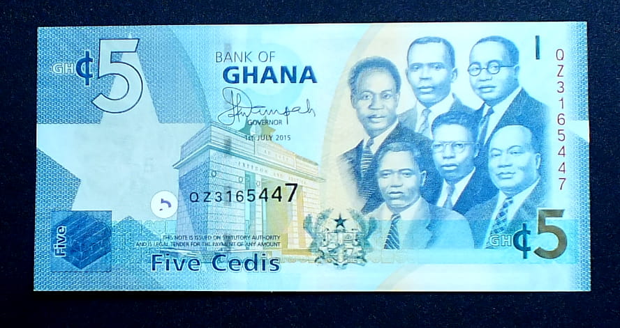 5 Cedis - Ghana 2015 r.