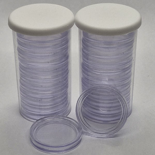 Kapsle na monety 25 mm 10 szt ekonomiczne