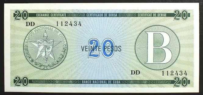 20 pesos KUBA - B