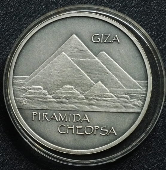 Numizmat Cuda Świata - Piramida Cheopsa 14,14 g srebra .925