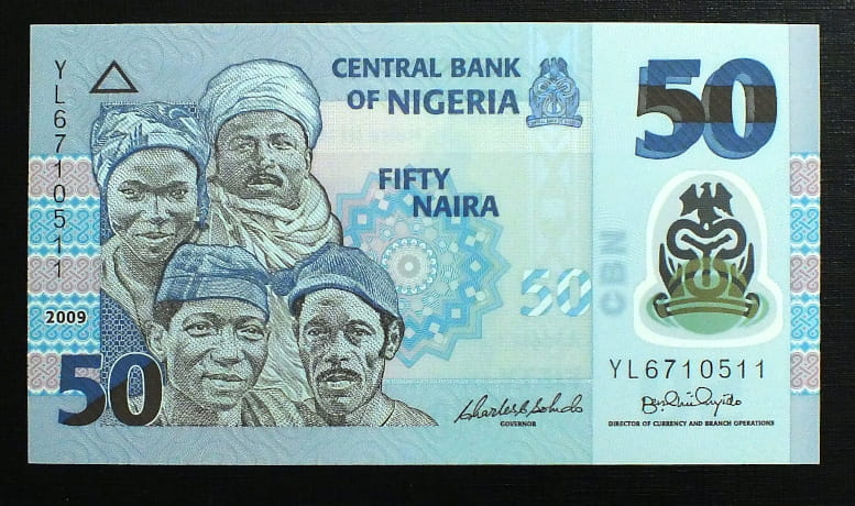 50 Naira - NIGERIA 2010 r.