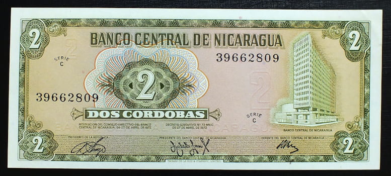 2 Cordobas - Nikaragua