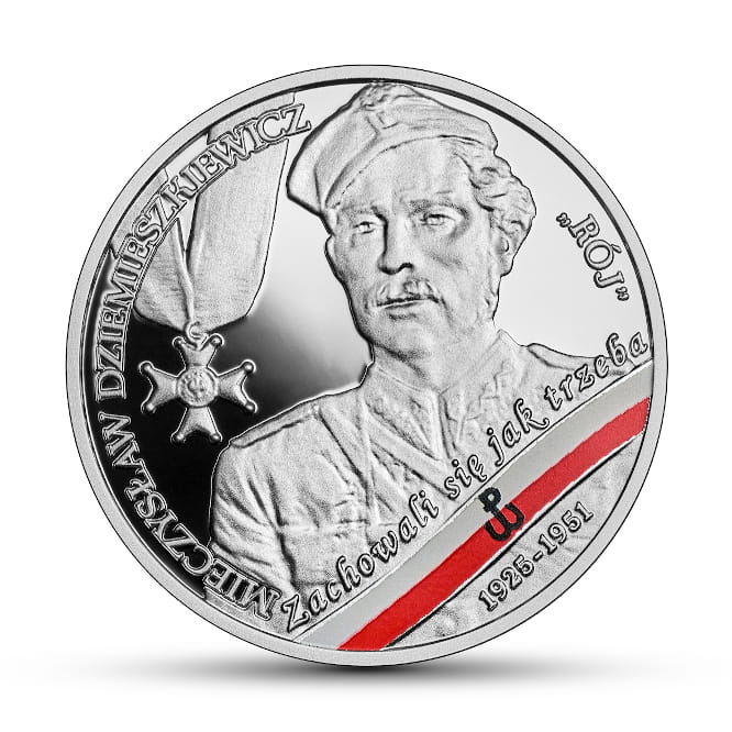 Moneta 10 zł Mieczysław Dziemieszkiewicz „Rój”